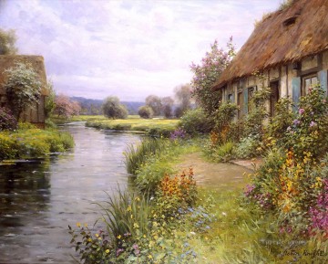 A bend in the river Louis Aston Knight Oil Paintings